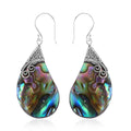 Abalone Shell Drop Earrings in Sterling Silver - Sticky add to cart bar