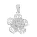 Lotus Flower Pendant in Sterling Silver 2.10 Grams - Sticky add to cart bar
