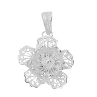Lotus Flower Pendant in Sterling Silver 2.10 Grams