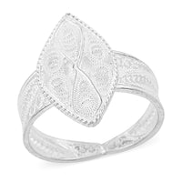 Sterling Silver Filigree Fleur De Lis Ring (2.50 g)