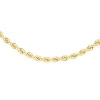 10K Yellow Gold Rope Necklace 22 Inches