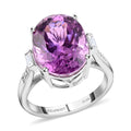 Certified & Appraised RHAPSODY 950 Platinum AAAA Patroke Kunzite and E-F VS Diamond Ring 7.86 Grams 10.55 ctw - Sticky add to cart bar