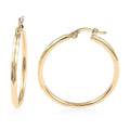 14K Yellow Gold Diamond Cut Hoop Earrings 2.50 Grams - Sticky add to cart bar