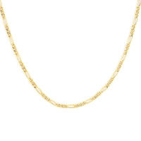 14K Yellow Gold 2mm Figaro Chain Necklace 24 Inches 1.6 Grams