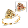 Doorbuster Certified & Appraised ILIANA 18K Yellow Gold AAA Turkizite and G-H SI Diamond Ring 3.50 Grams 2.80 ctw - Sticky add to cart bar