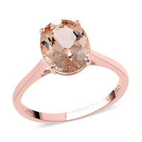 Doorbuster LUXORO 14K Rose Gold AAA Marropino Morganite Ring (2.15 g) 2.60 ctw