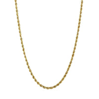 Rope Chain Necklace in 14K Yellow Gold, Gold Necklace, Gold Gifts 22 Inch Chain Necklace 1.5mm 1.70 Grams