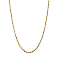 10K Yellow Gold 1.5mm Rope Chain Necklace 20 Inches 1.4 Grams