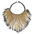 Gold Glass Seed Beaded Necklace (14-20.50 Inches) in Goldtone - Sticky add to cart bar