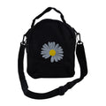 Black Canvas Sling Crossbody Bag with 3 Pocket (7.09"x2.76"x8.66") - Sticky add to cart bar