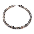 Dragon Agate Beaded Necklace 18 Inches in Sterling Silver 250.00 ctw - Sticky add to cart bar