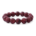 Red Jasper Beaded Stretch Bracelet 150.00 ctw - Sticky add to cart bar
