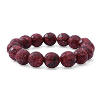 Red Jasper Beaded Stretch Bracelet 150.00 ctw