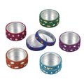 Set of 6 Beaded Gift Boxes with Glass Top- Multi Color - Sticky add to cart bar