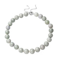 White Jade 15-17mm Beaded Necklace 18-22 Inches with Magnetic Clasp in Rhodium Over Sterling Silver 1168.00 ctw - Sticky add to cart bar
