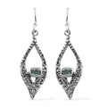 Artisan Crafted Polki Yellow Diamond Dangle Earrings in Sterling Silver 0.25 ctw - Sticky add to cart bar