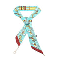 White Freshwater Pearl Multi Wear Printed Scarf with Pearl Danglers in Silvertone - Sticky add to cart bar