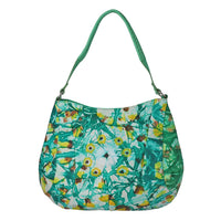 "SUKRITI 100% Genuine Leather Hobo Bag Theme: Tie Dye Color: Purple Size: 14.56 x 7.6 x 9 inches"