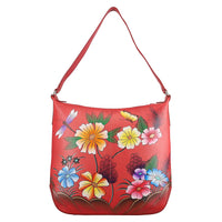 SUKRITI 100% Genuine Leather Hobo Shoulder Bag