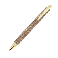 Black Ball Pen-with 2 Piece Set of 1 Artificial Diamond in Black Replacement ink 5.5"x0.59"
