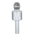 Black Wireless Bluetooth Karaoke Microphone with LED Lights and USB Charger (3.35"x3.27"x10.24") - Sticky add to cart bar