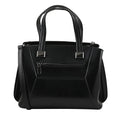 Hong Kong Closeout Collection Black Genuine Leather Crossbody Bag (10.63x4.72x8.46) with Set of 2 Woven & Leather Strap - Sticky add to cart bar