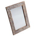 NAKKASHI Wooden Hand Carved Wall Mirror - Sticky add to cart bar