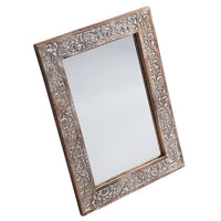 NAKKASHI Wooden Hand Carved Wall Mirror