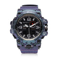 GENOA Japanese and Electronic Movement Multifunctional Key Watch in Blue Silicone Strap (58 mm) - Sticky add to cart bar
