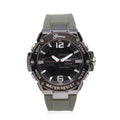 GENOA Japanese and Electronic Movement Multifunctional Key Watch in Army Green Silicone Strap (48 mm) - Sticky add to cart bar