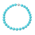 Ankur's Treasure Chest Sleeping Beauty Color Shell Pearl 15-17mm Necklace (20 Inches) in Rhodium Over Sterling Silver - Sticky add to cart bar