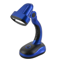 Adjustable LED Desk Lamp Countertop Display -Blue (3xAA Not Included)