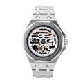 GENOA Automatic Mechanical Movement Octagonal Dial Watch in ION Plated Black Stainless Steel Strap (46mm) - Sticky add to cart bar