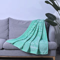 HOMESMART Letters Printed Flannel Blanket- Purple (50"x60") - Sticky add to cart bar