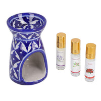 BLUE POTTERY HANDMADE AROMA OIL DIFFUSER