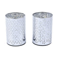 Set of 2 Silver Color Warm LED Lantern Heart and Star Pattern (2.8"x3.9") (Battery 3AAA not included) - Sticky add to cart bar