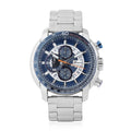 GENOA Multi-Functional Quartz Movement Watch with Blue Dial & Stainless Steel Strap (49.5 mm) - Sticky add to cart bar