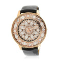 Adee Kaye Lafayette Austrian Crystal Japanese Movement Watch with Genuine Leather Strap in Black (45mm) - Sticky add to cart bar