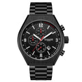 GAMAGES OF LONDON Limited Edition Hand Assembled Enterprise Automatic Movement Watch in ION Plated Black Stainless Steel (45mm) with FREE GIFT PEN - Sticky add to cart bar