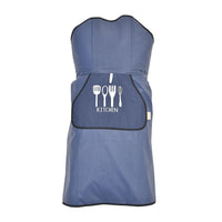 HOMESMART Navy Blue Cotton Tie-Free Apron (31.5"x27.56")