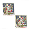 Set of 2 Multi Color Santa Jacquard Woven Cushion Covers (18"x18") - Sticky add to cart bar