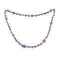 Purple Seed Beads Necklace 40 Inches - Sticky add to cart bar