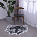HOMESMART Black Animal Skin Shape Rug (35.4"x39.3") - Sticky add to cart bar