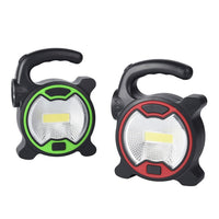 Set of 2 Portable Multi-Use, Handheld COB LED Work Lamp Light For Home And Outdoor- Green And Red