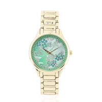 STRADA 10th ANNIVERSARY SPECIAL Japanese Movement Watch with Green Background Grapes Pattern Dial