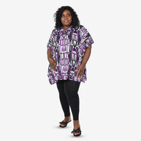 Abstract Print Knee-Length Kaftan