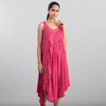 TAMSY Black Women's Umbrella Dress with Sequin Floral Embroidery - One Size Plus - Sticky add to cart bar