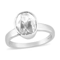 Polki Moissanite VS EF Solitaire Ring in Platinum Over Sterling Silver (Size 10.0) 0.50 ctw - Sticky add to cart bar