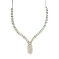 Ethiopian Welo Opal Necklace 18 Inches in Platinum Over Sterling Silver 15.25 ctw - Sticky add to cart bar