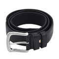 2-in-1 Black Wallet Faux Leather Belt with Hidden Zipper Pocket - L (47-49 Inches) - Sticky add to cart bar
